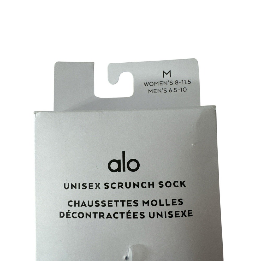 New Alo Yoga Unisex Size Medium Scrunch Socks- 2 Pairs Blue Pink - Picture 2 of 3